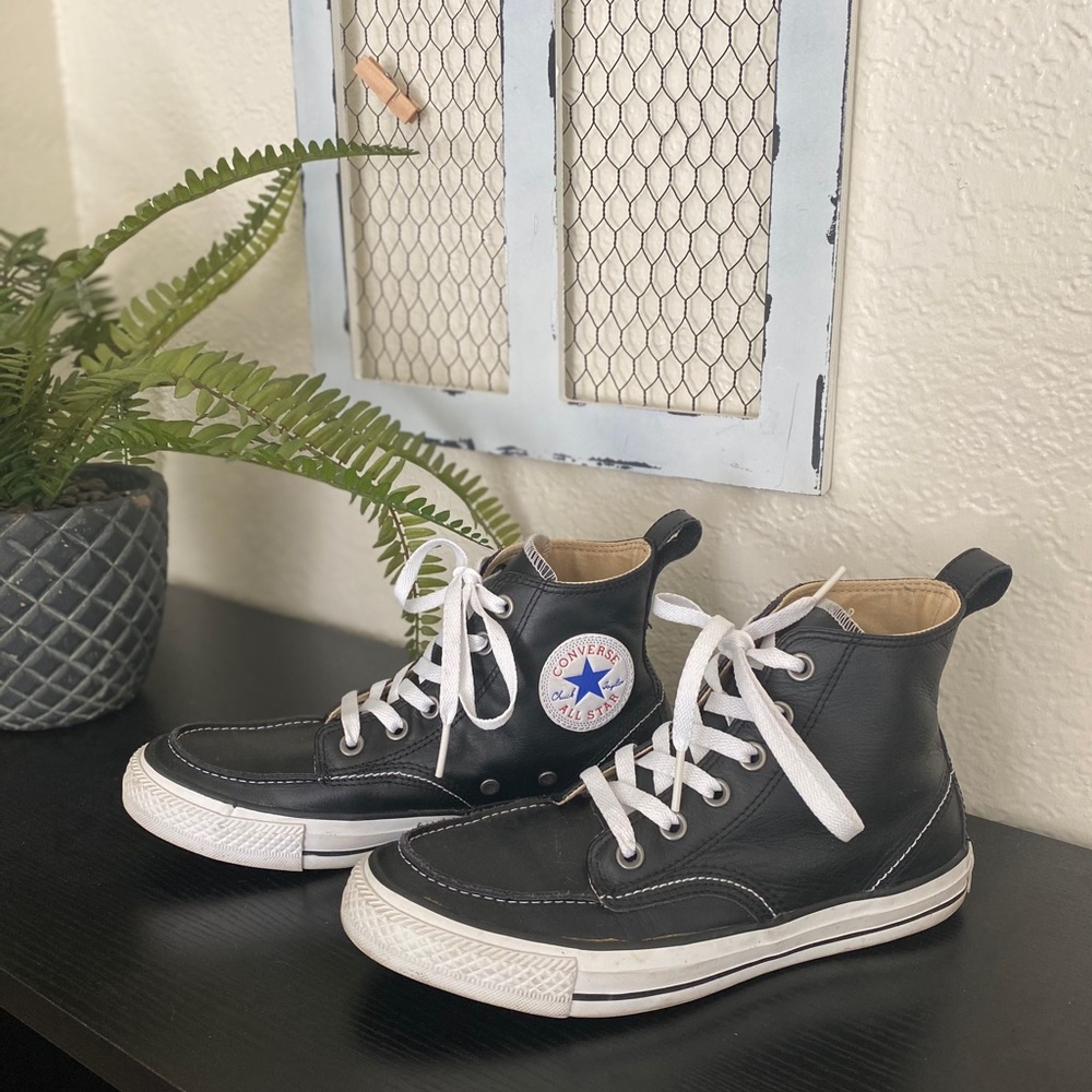 Converse all leather classic all star high tops